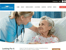Tablet Screenshot of hospiceofhope.com